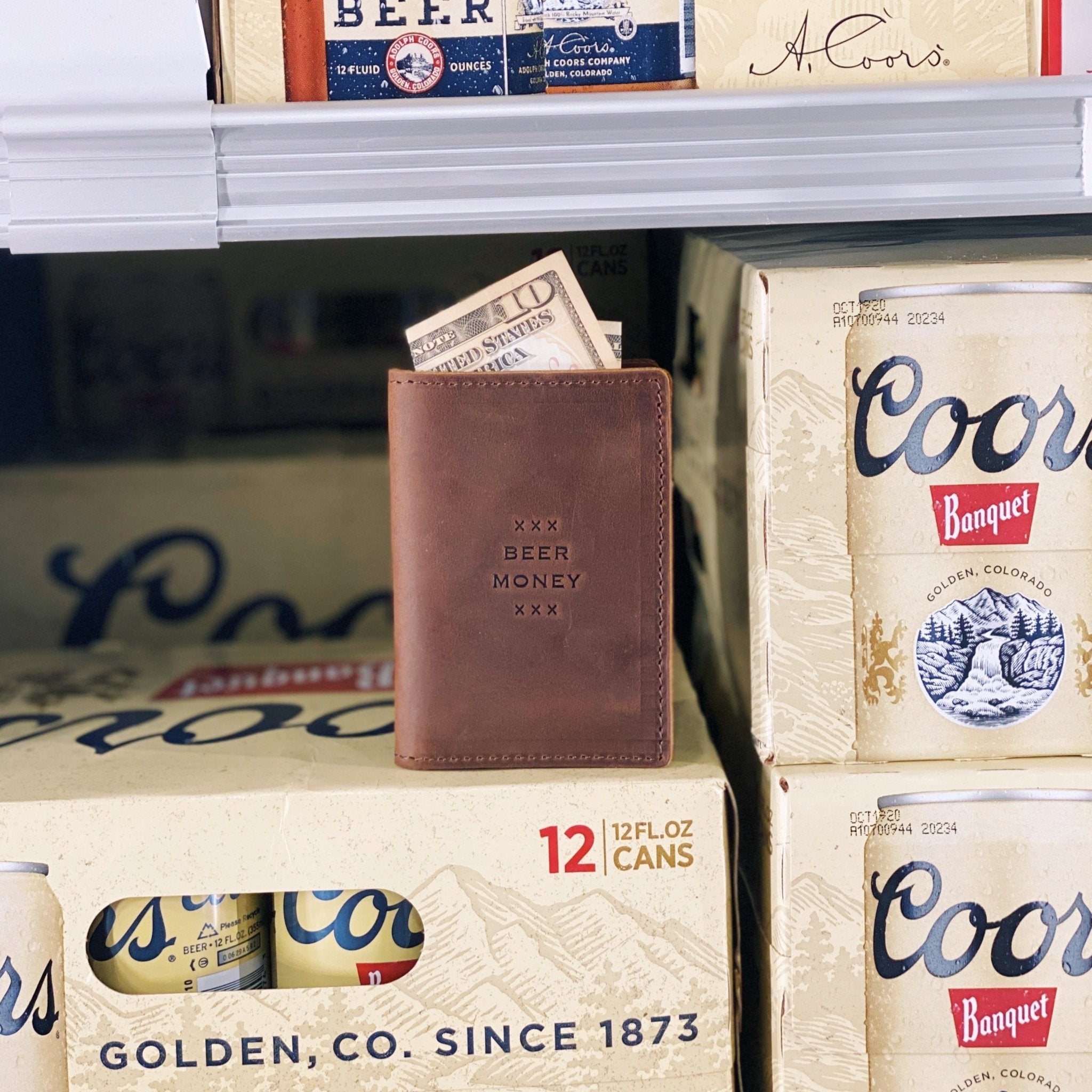 Whiskey Wallet Top Stamps